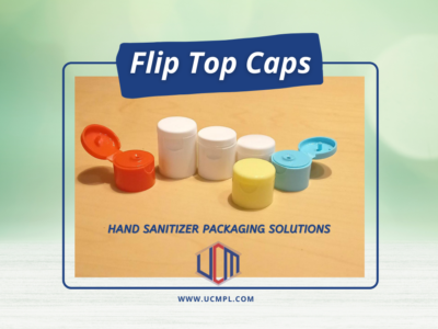 Flip Top Caps by UCMPL for Hand Sanitizer Bottles