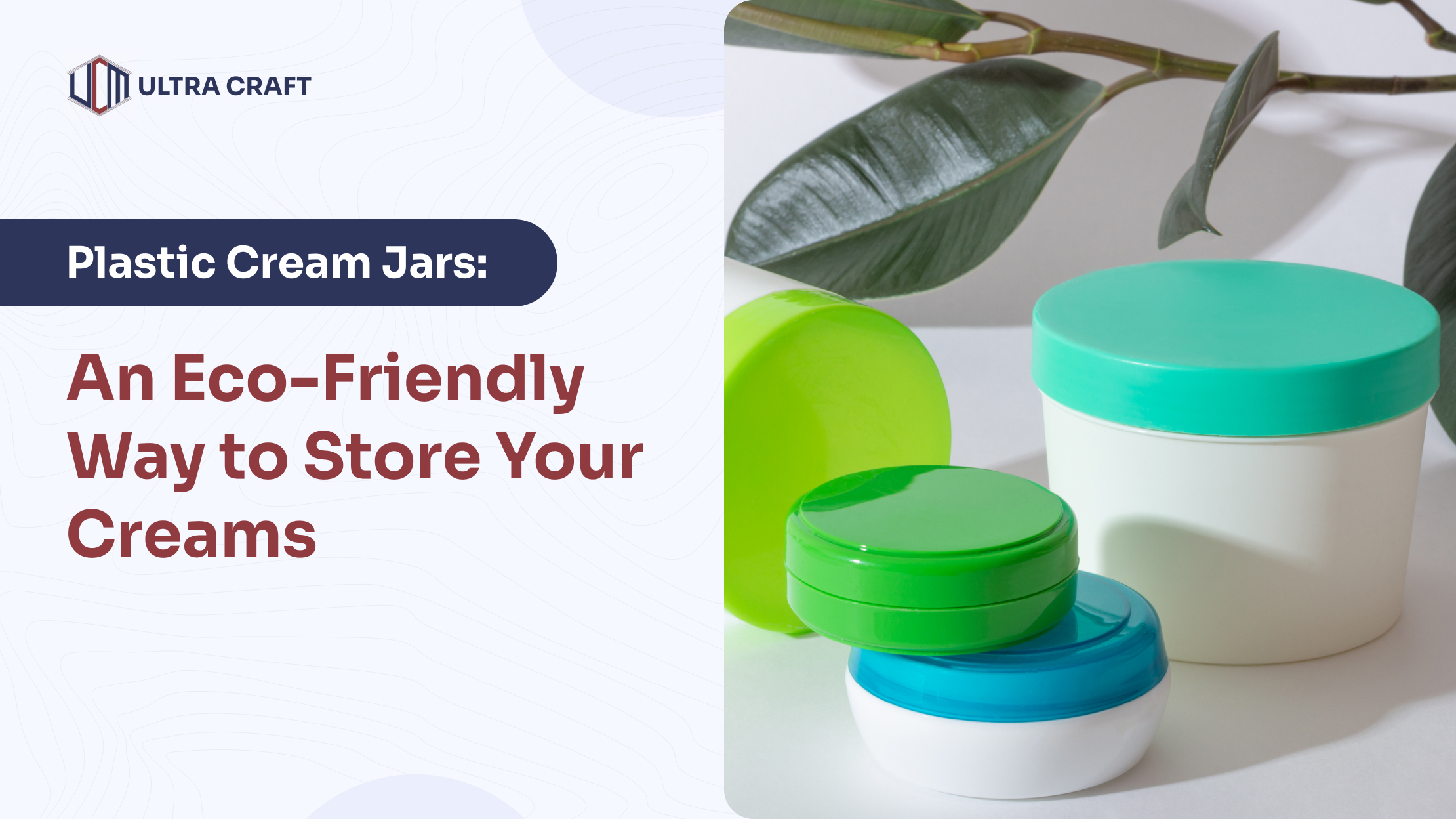 Eco-Friendly Plastic Creams Jars